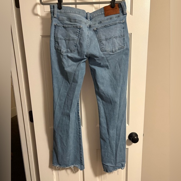 Lucky Brand Low Rise Flared Distressed Jeans - Picture 5 of 7